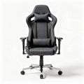 Racing style gaming chair with adjustable armrests in blue and black 60 x 60 x 120cm